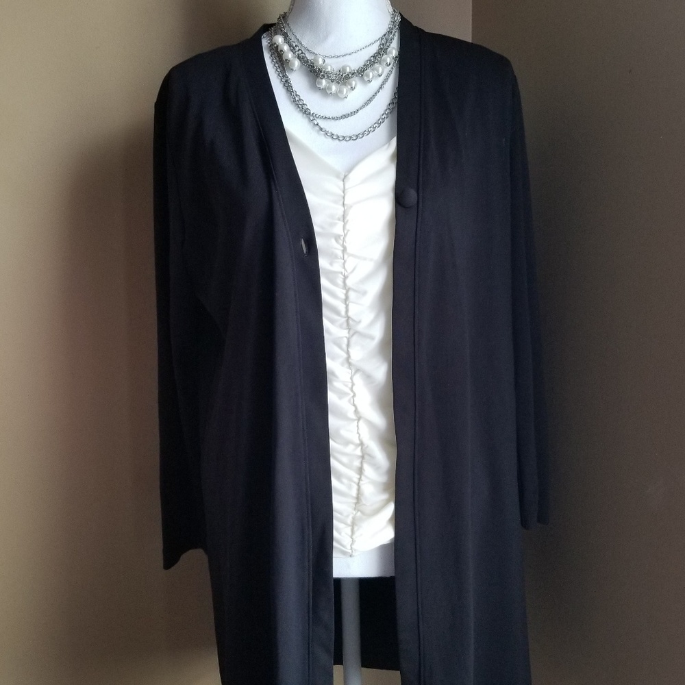 Long liz Claiborne Overlay Jacket